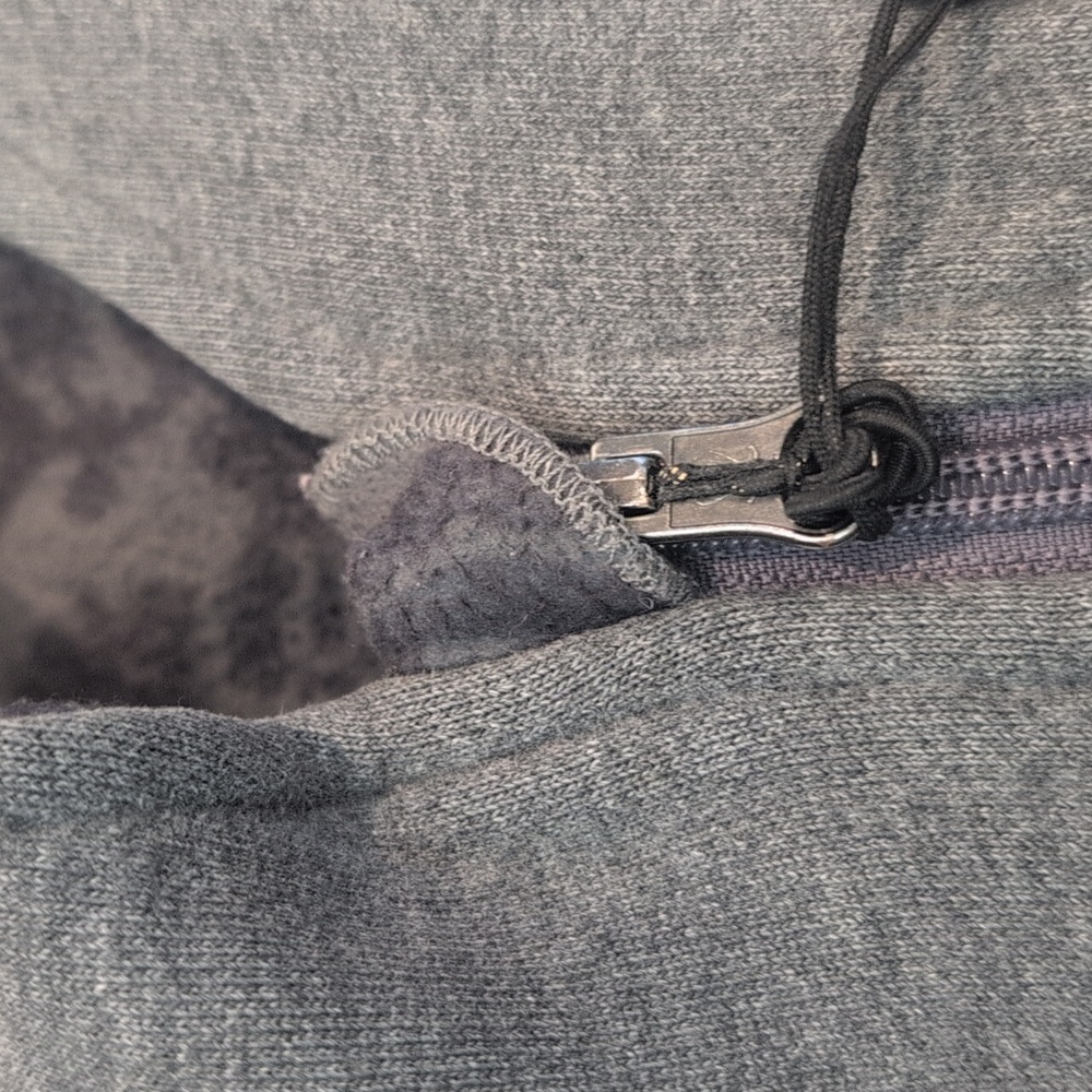 Lululemon Vintage Grey With Inner floral Pattern Scuba Hoodie - Picture 9 of 10